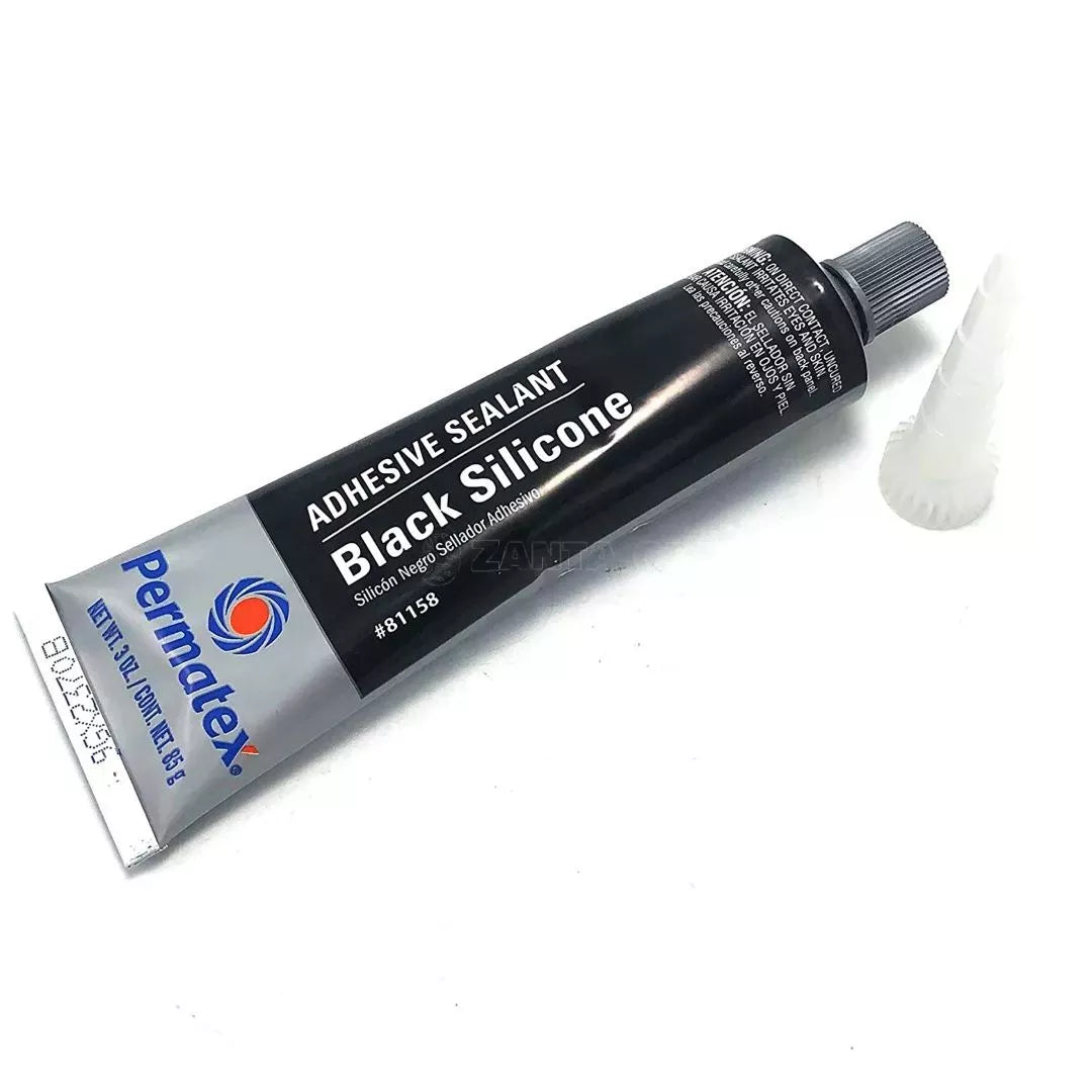 Permatex 81158 Black Silicone Adhesive Sealant, 2 oz